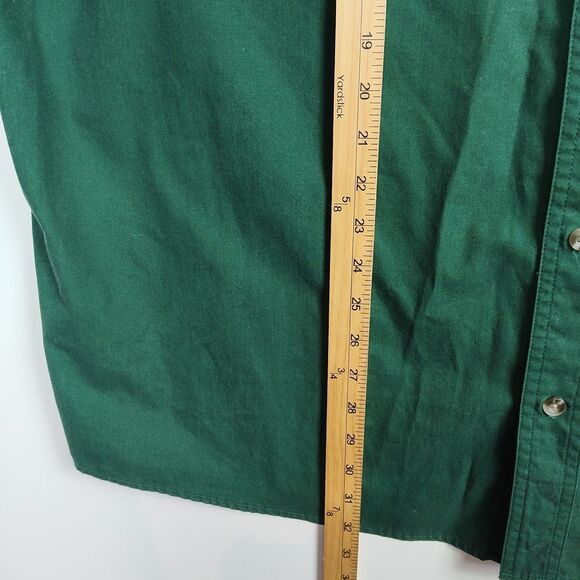 Bass Pro Shops Button-Up Shirt Men's 2XL Green Embroidered Logo Short Slvs - Picture 6 of 9